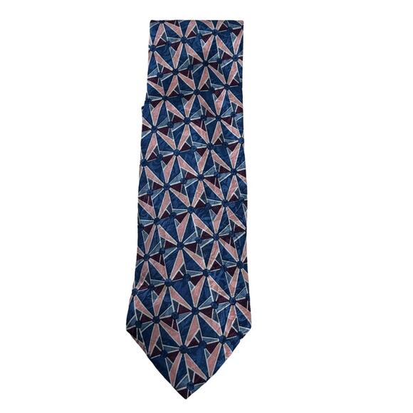 Christian Dior MONSIEUR pink/blue tie - Picture 2 of 6